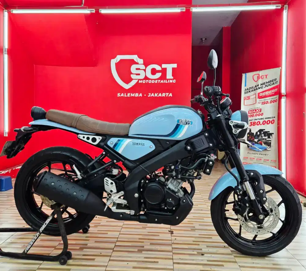 JualCpt90%LikeNew KM14Rb YAMAHA XSR 2024 BLUE XSR 155