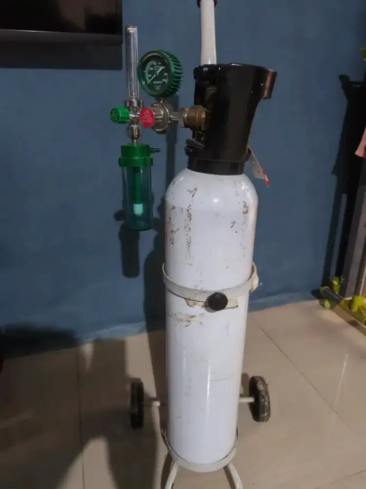 Tabung Oksigen 7 liter+regulator+troli