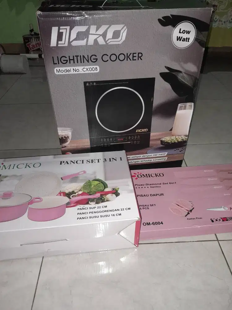 ICKO Lighting Cooker CK008 + FREE PANCI 3 IN 1 + FREE PISAU 6 PCS