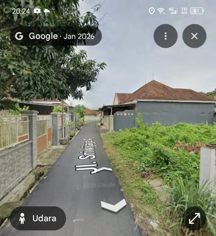 JUAL TANAH SIAP BANGUN LUAS 251 JALAN SRIWIJAYA JEMBER