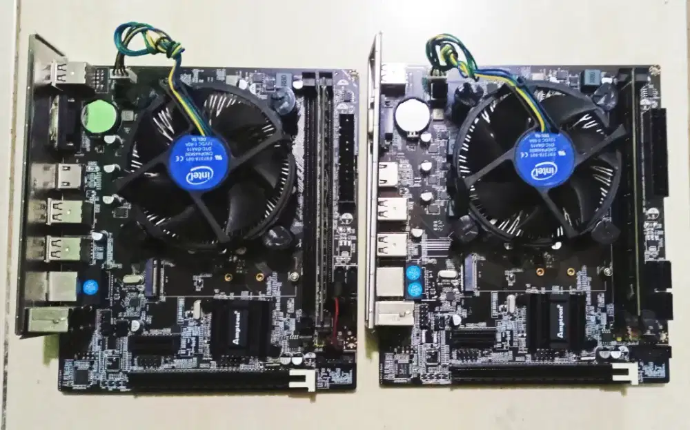 Paket Mobo H61 Amptron - M2 Nvme + Proc i5 3470 + Ram 8GB D3 + Fan