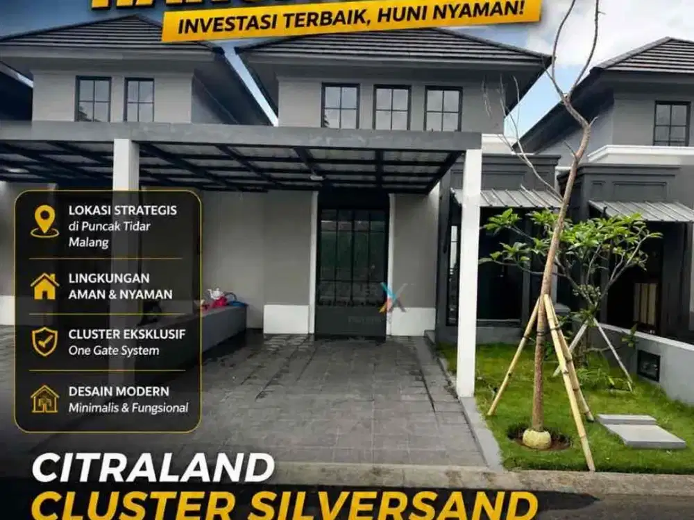 Rumah Modern Harga Miring di Citraland Puncak tidar Malang