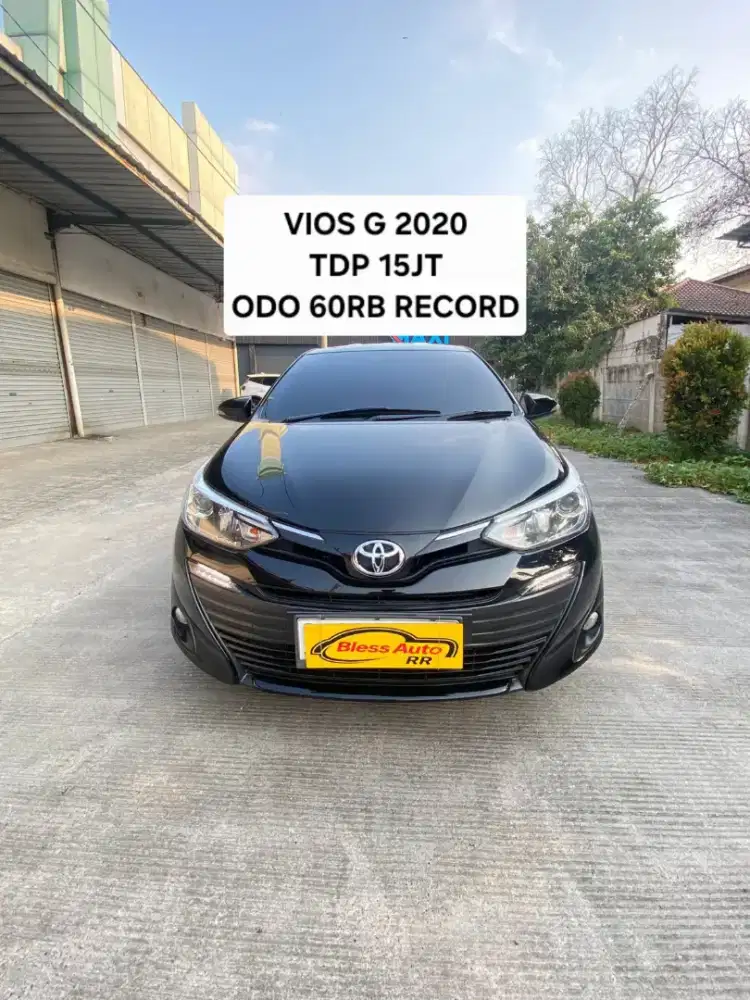 Toyota Vios 2020 G tdp 15jt 2021 hitam/ 2019 odo 60rb record