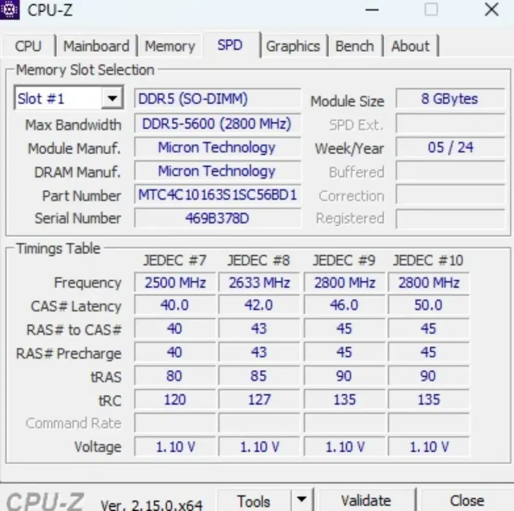 Ram DDR5 16Gb (8x2) 5600MHz Ori Copotan Victus 16