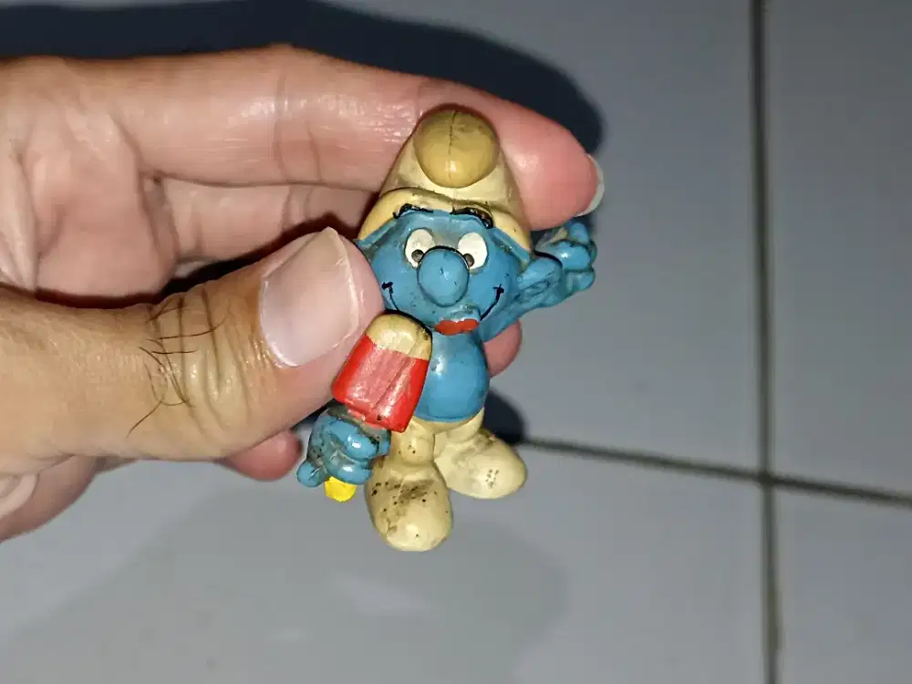 Mainan Action Figure Vintage Smurf Original