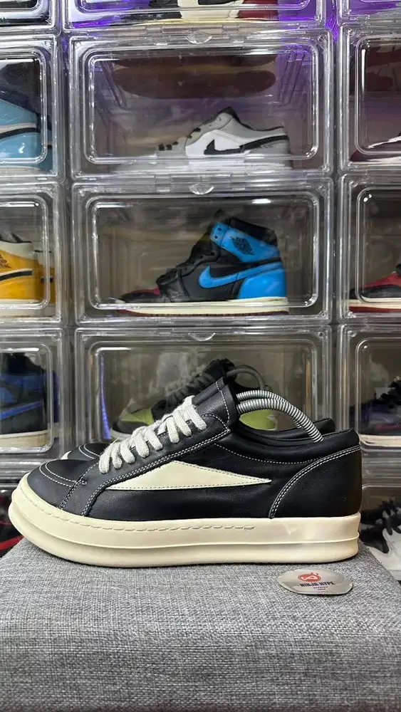 RICK OWEN VINTAGE LOW SNEAKERS BLACK