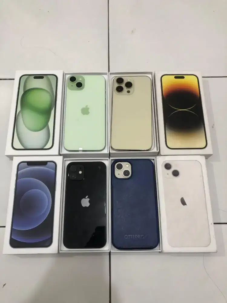 Ip 12 128, 13 256, 14 pm 128, 15 plus 128 Inter All Oprator