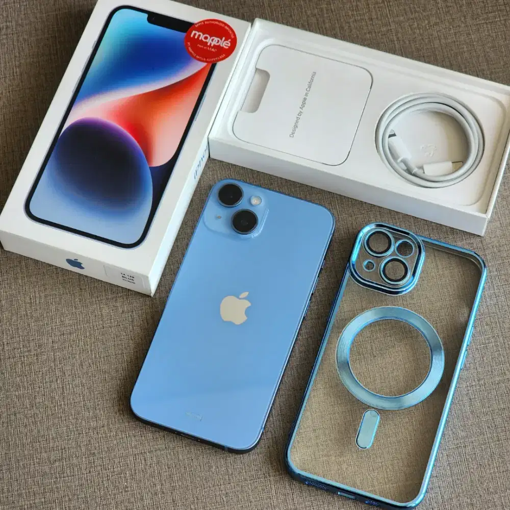 Iphone 14 128GB Warna Biru Garansi Resmi Digimap Maret 2027