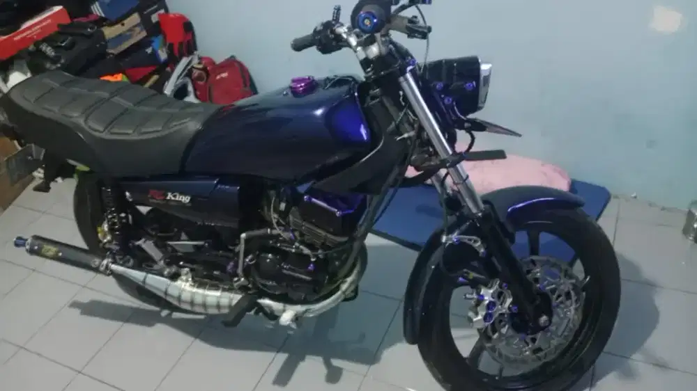 Kenalpot rx king model samping