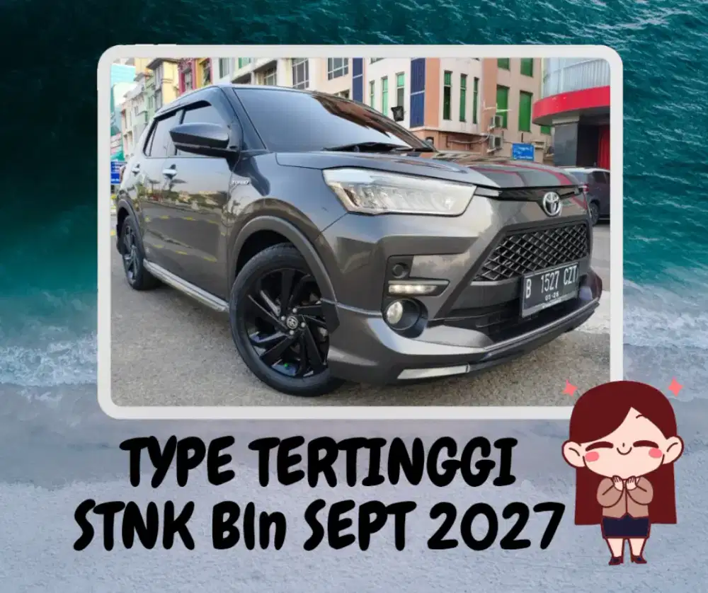 Raize Turbo GR TSS AT 21 TDP30 Toyota Raise 1.0 GR SPORT Matic 2021