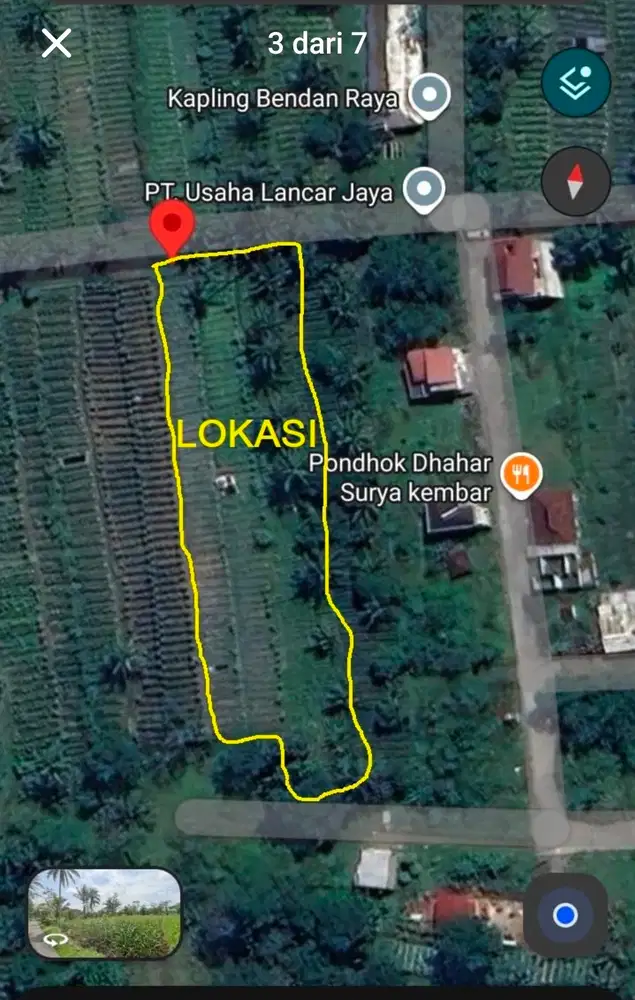 Tanah jual murah pinggir jalan aspal mudal ngaglik temanggung