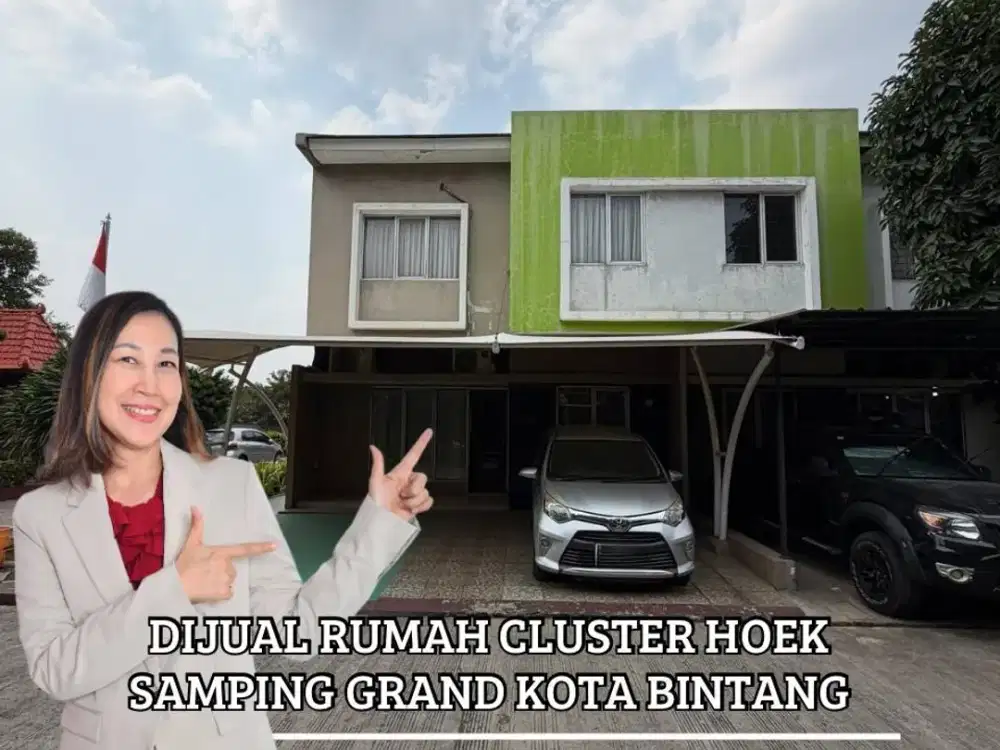 Rumah Cluster Hoek Samping Grand Kota Bintang Kalimalang Bekasi Barat