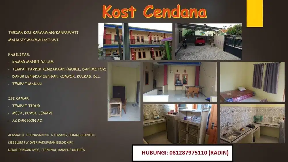 Kos Cendana Bu Sri Dekat kampus Untirta