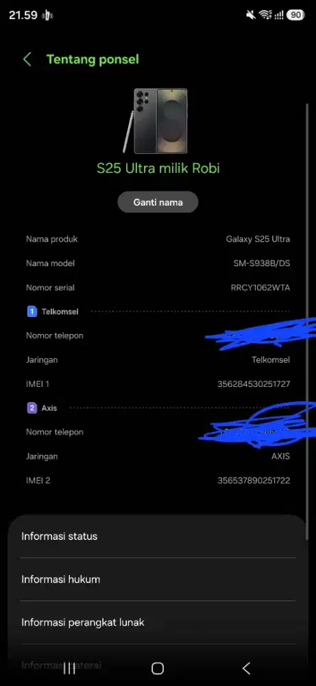 Samsung S25 Ultra 512 GB , Titanium Black