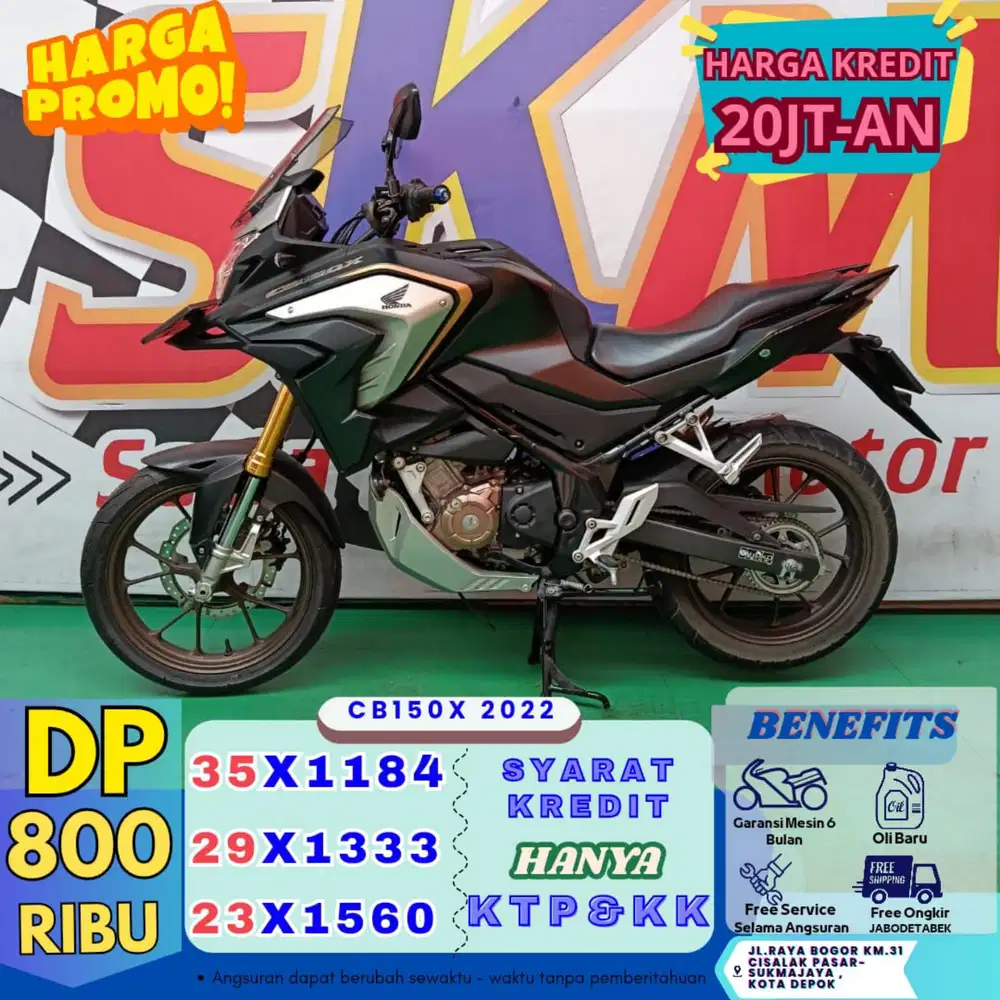 (yukk DP 800 bisa touring lngsng) cb 159 x 2022 cash credt