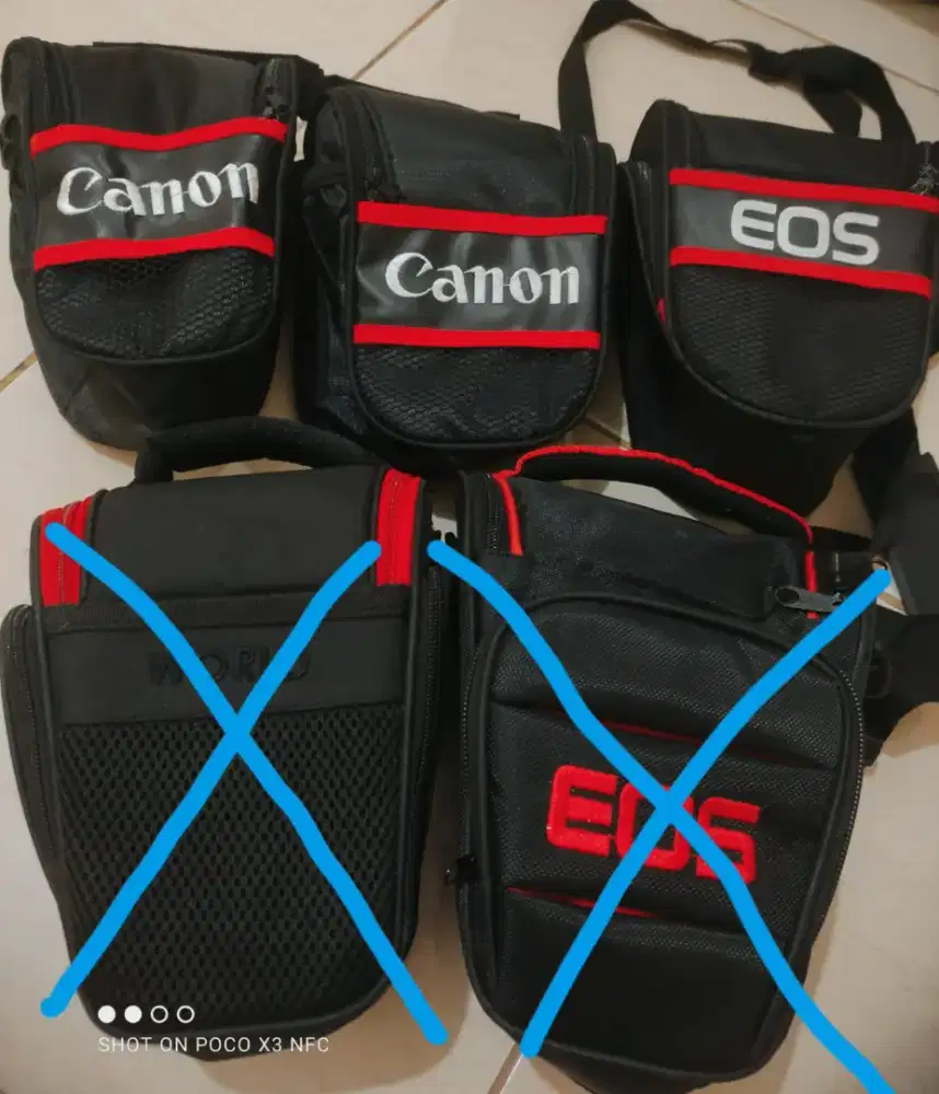 Preloved Tas camera canon warna hitam