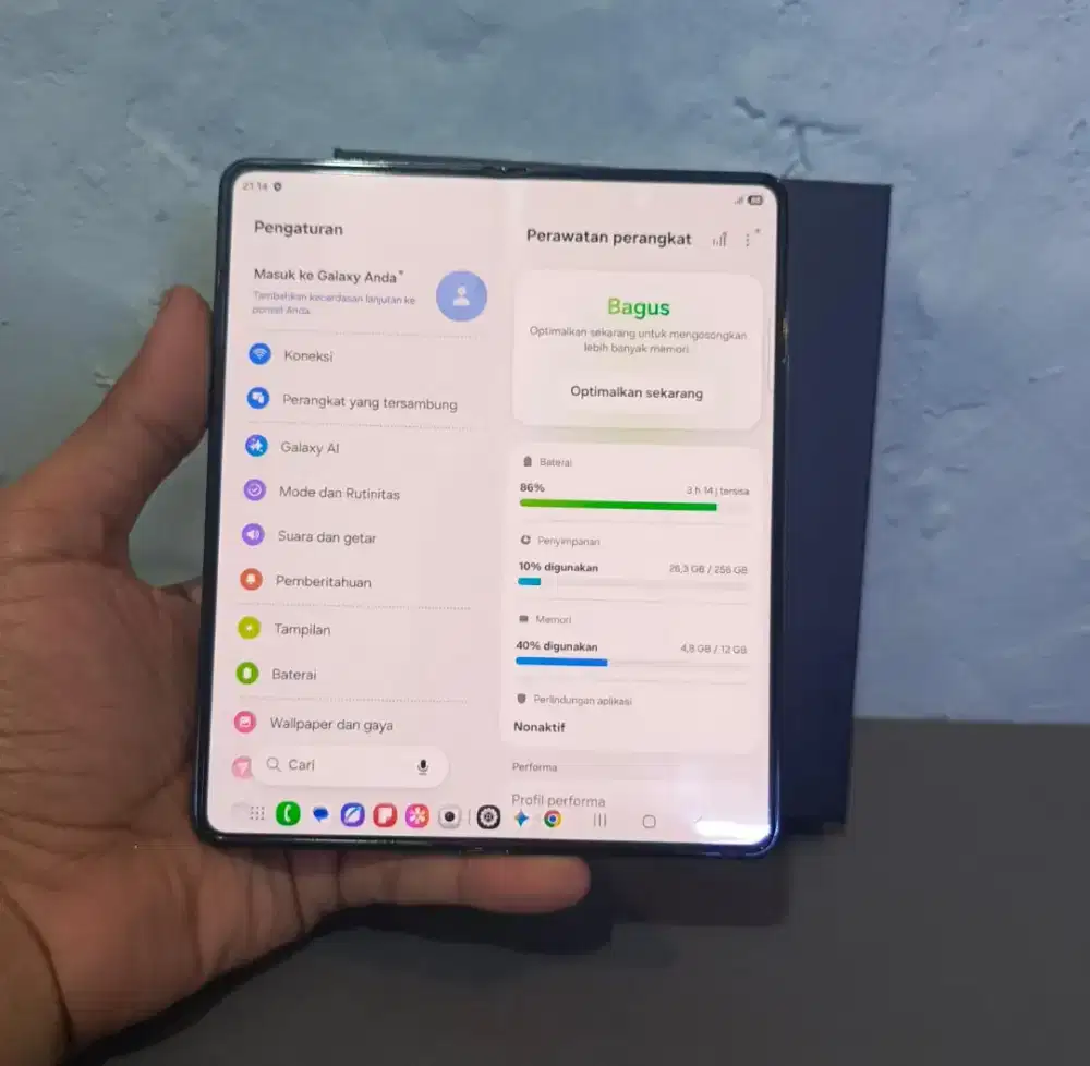 SAMSUNG Z FOLD 5 5G RAM 12/256GB ORIGINAL SEIN MULUS