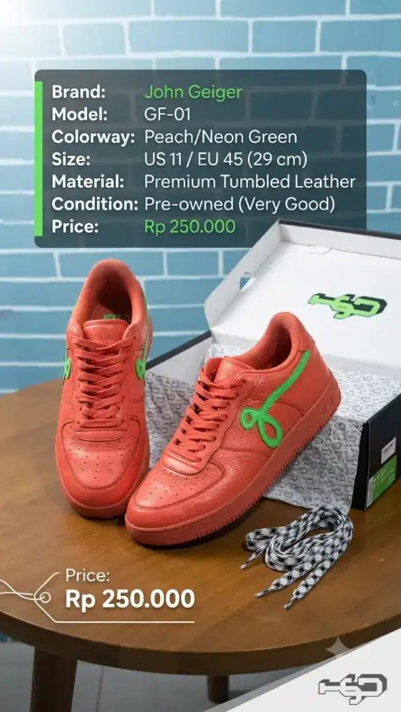Dijual Sepatu 2nd Disign By John Geiger