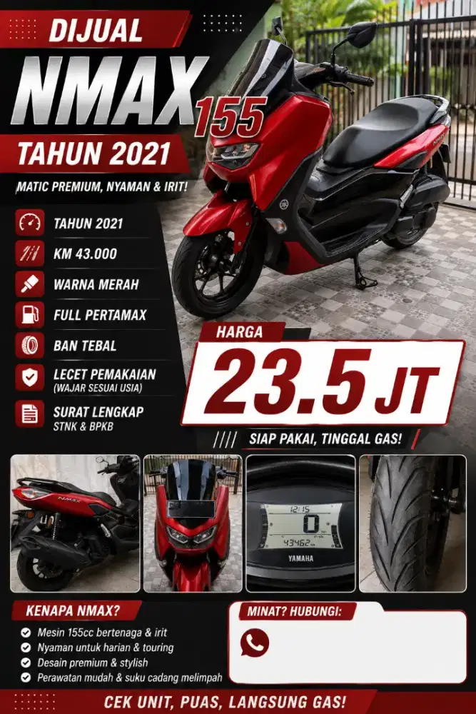 Nmax 2021 merah
