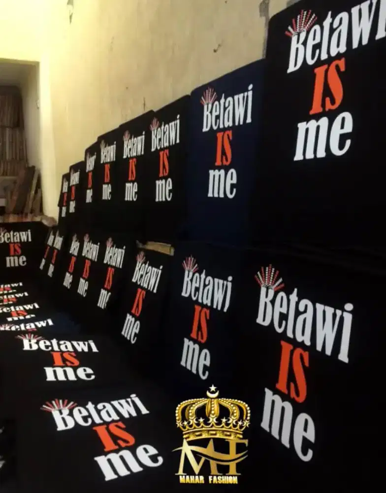 Kaos Betawi is me hitam size XL
