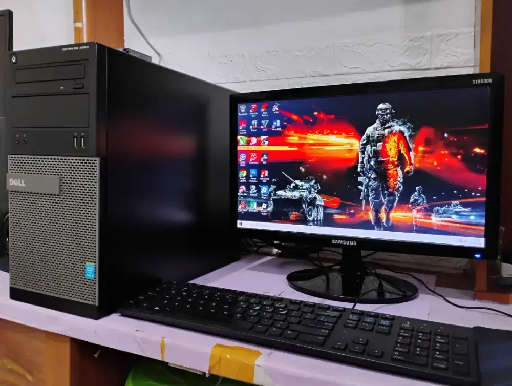 Pc gaming roblox / intel gen4 + ram 8gb + monitor 19inch / Dell