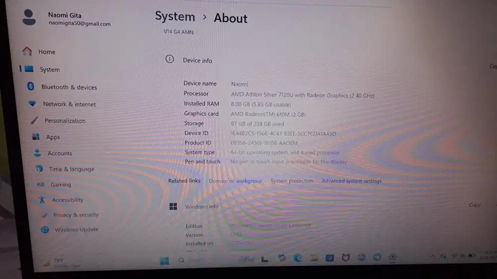 Laptop Lenovo V14 G4 AMN