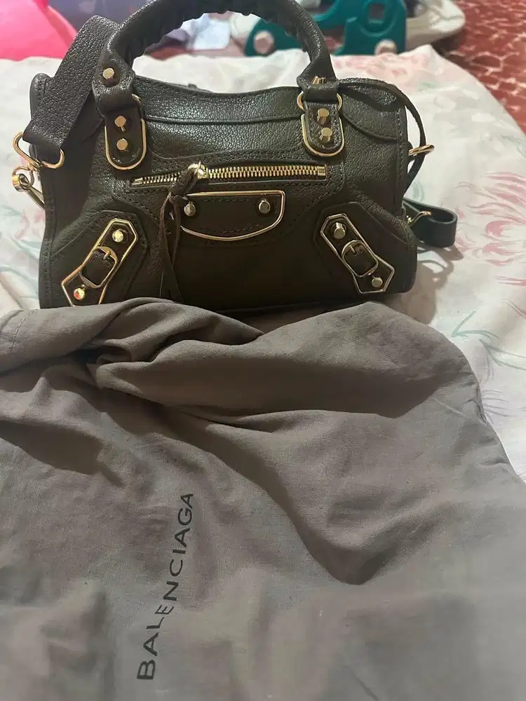 Balenciaga Mini City Green