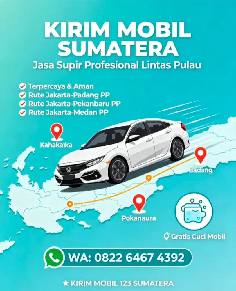 kirim mobil sumatra