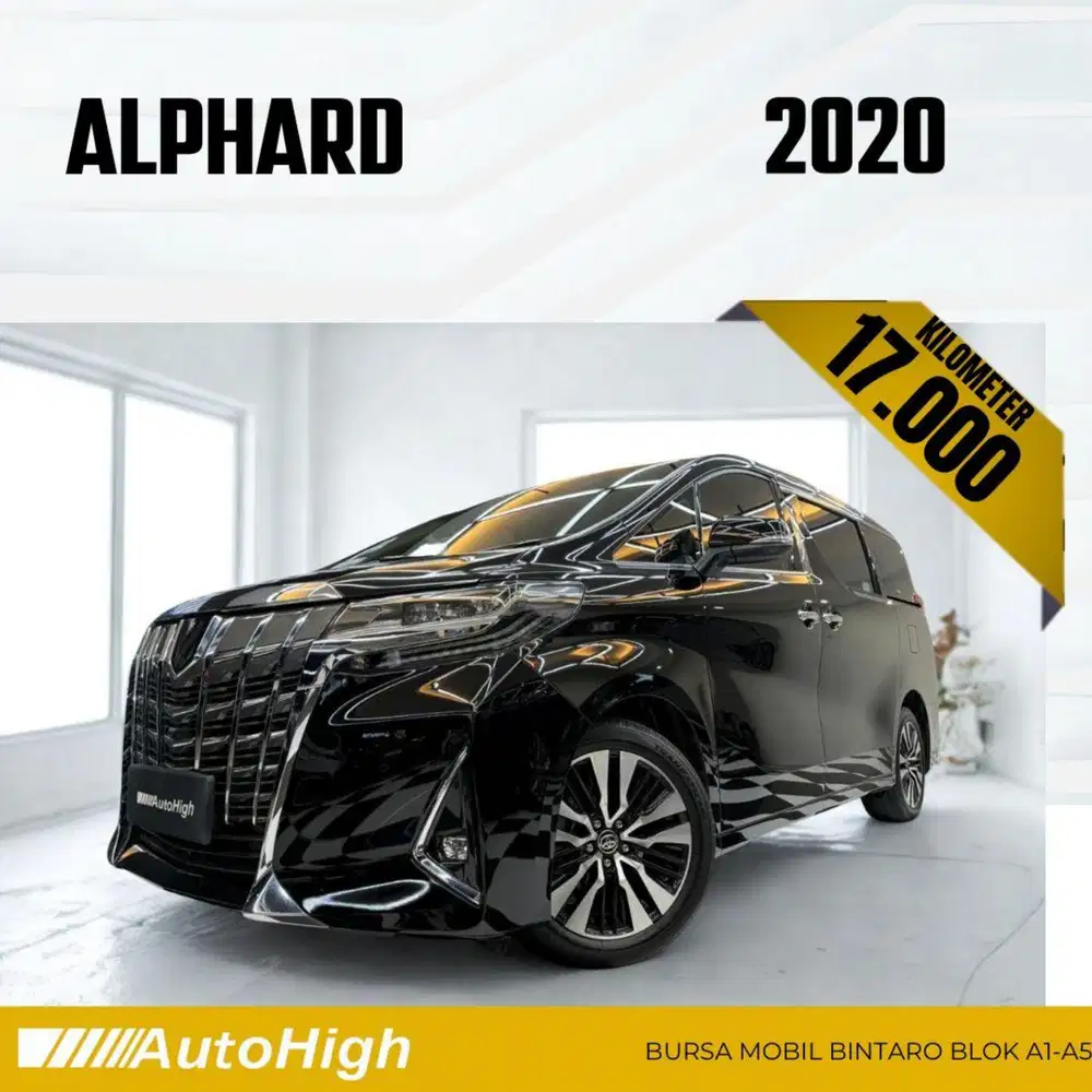 DP10% [Km17.000] Alphard G 2020 Black Reg 2021 #AUTOHIGH
