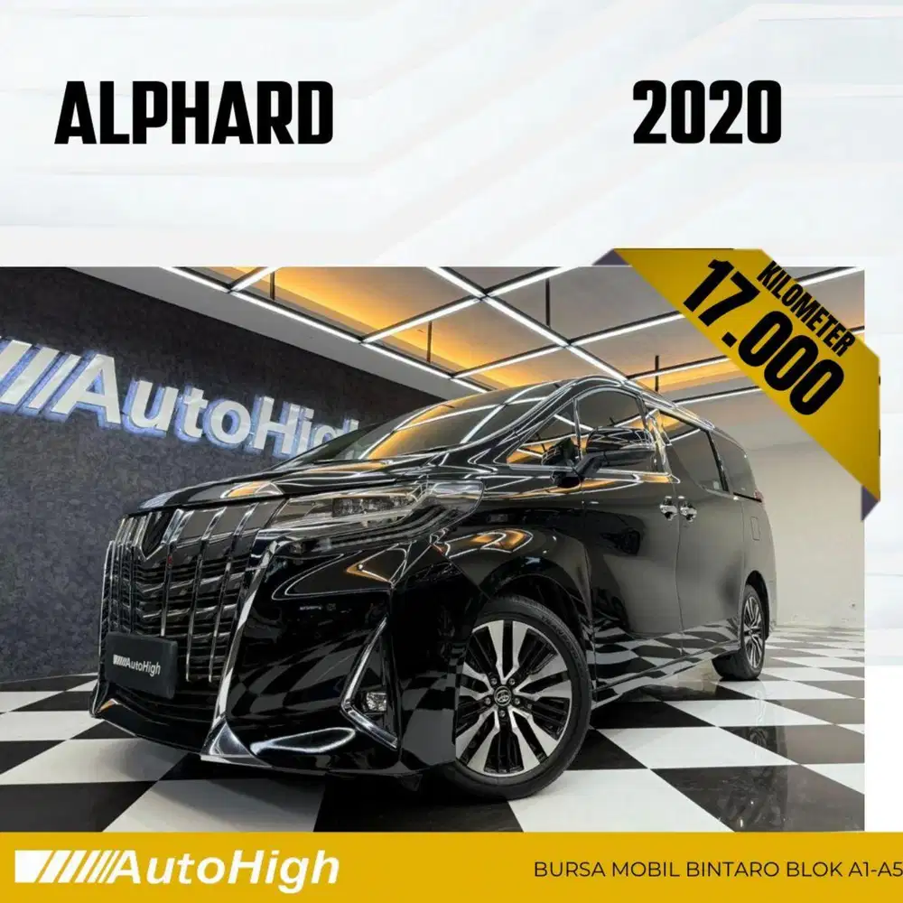 DP10% [Km17.000] Alphard G 2020 Black Reg 2021 #AUTOHIGH