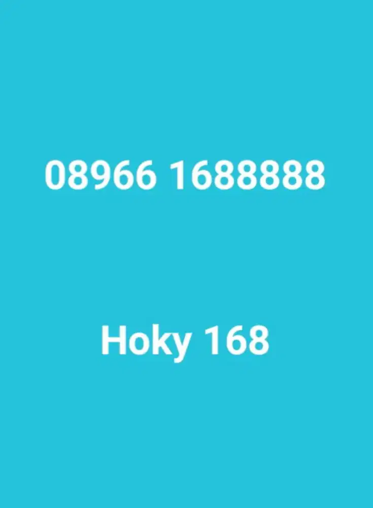 Nomor cantil three hoky 1688888