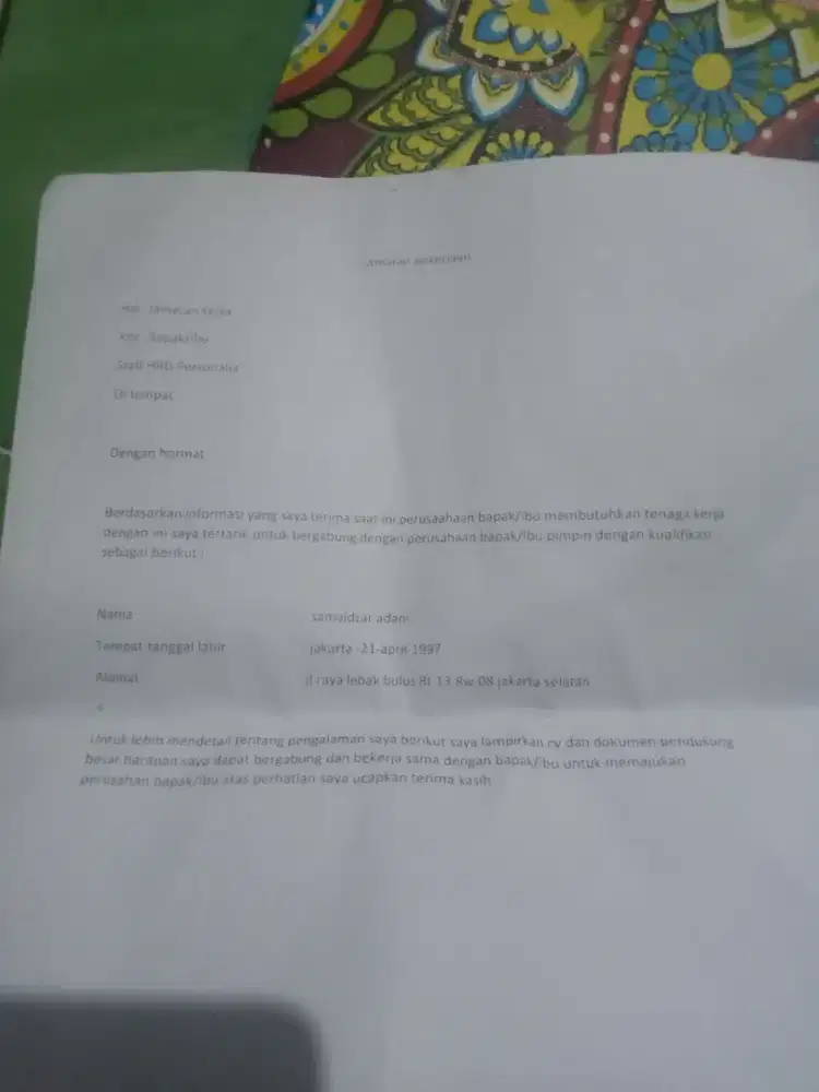 Mencari lowongan kerja