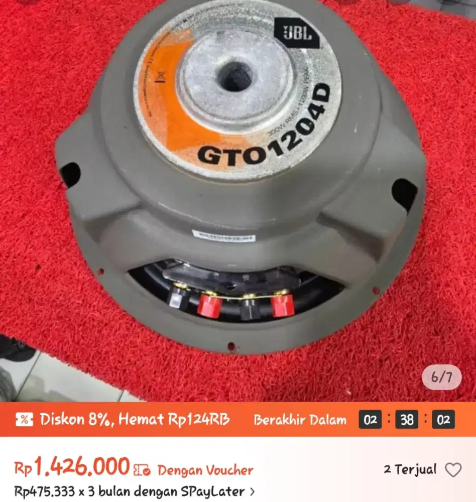Subwooper 12 dobel coil original