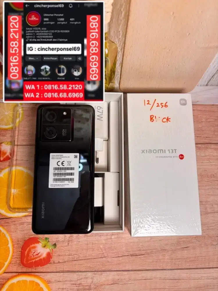 Jual hp siap pakai Xiaomi 13T 5g 12/256 likenew istimewa