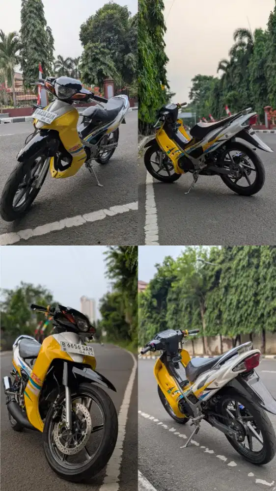 Suzuki Satria 2Tak Hiu Tahun 2004 Komplit BPKB STNK faktur ada semua