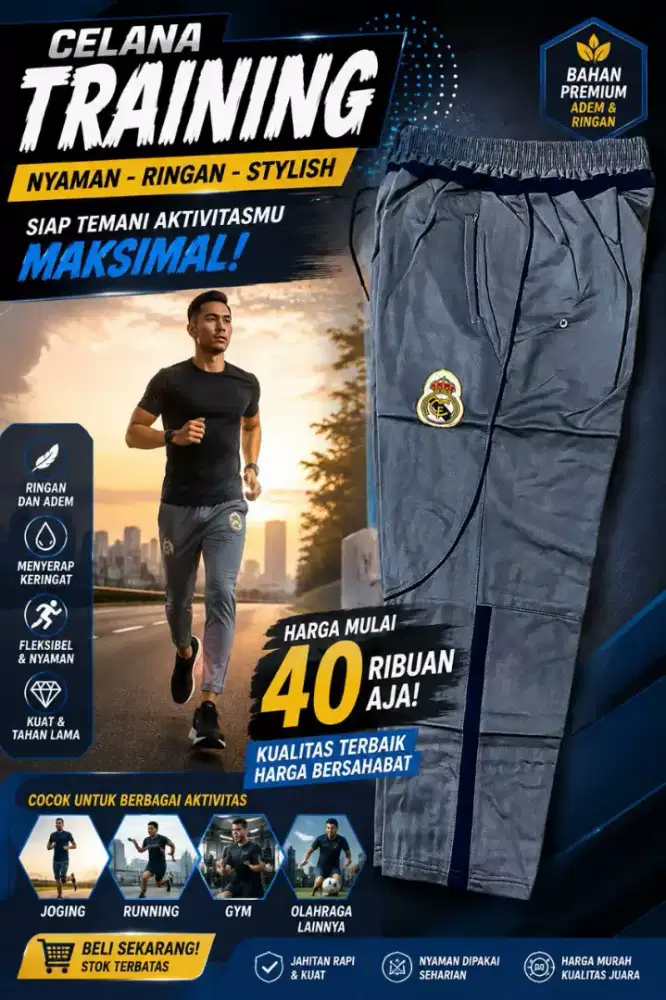 CELANA TRAINING SPORT DIADORA PREMIUM