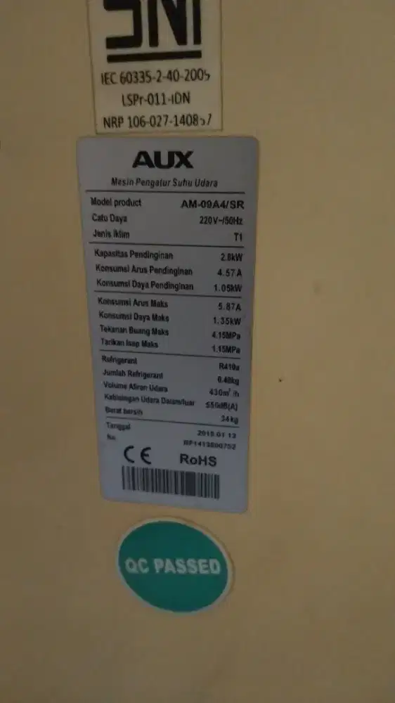 Ac portable 1 pk masih dingin bngt cuma remotnya hilang