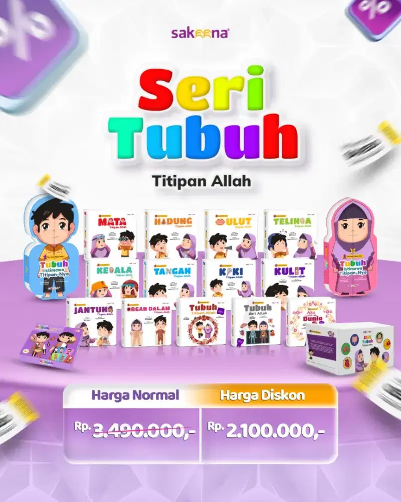 Buku Bermain Belajar Anatomi Tubuh Titipan Allah