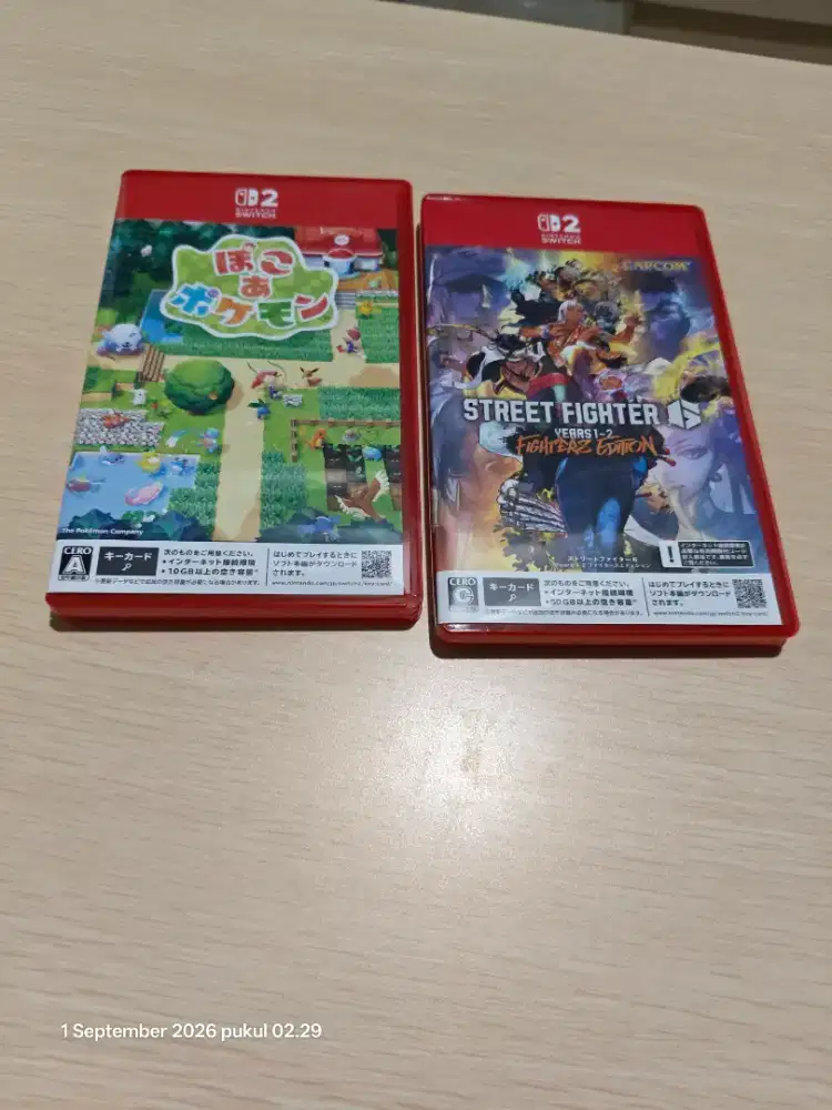 Game Catridge Nintendo Switch 2 Pokopia & Street Fighter