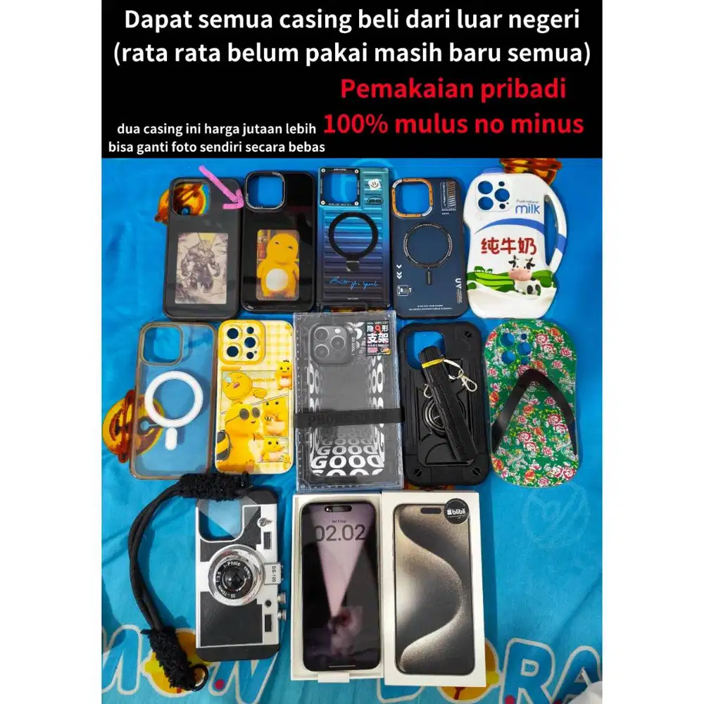 Iphone 15 pro max 1TB IBOX Resmi no minus BH 80% ada dus bekas seken