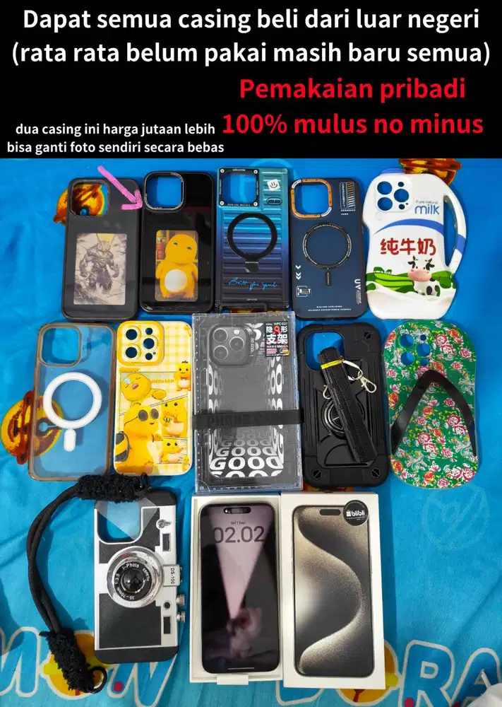 Iphone 15 pro max 1TB IBOX Resmi no minus BH 80% ada dus bekas seken