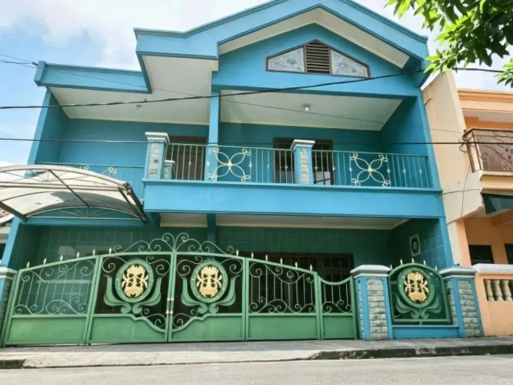 Dijual RUMAH 2 LANTAI FULL BANGUNA Di BOGANGIN BARU  Dekat Exit Toll Gunungsari SURABAYA
