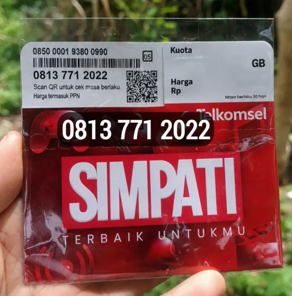 Kartu Telkomsel 11 Digit (081377) Nomor Cantik  Seri Tahun (2022)