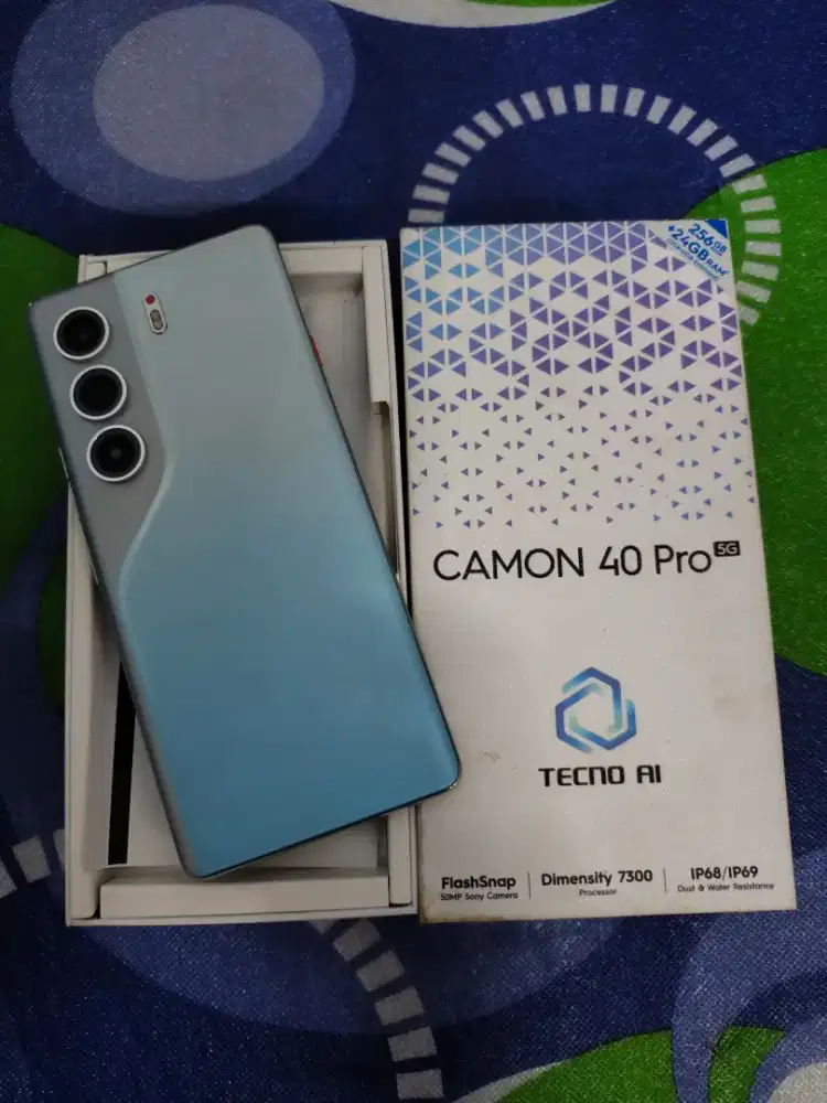 Camon 40 Pro 12/256 5G Mulus Fullset