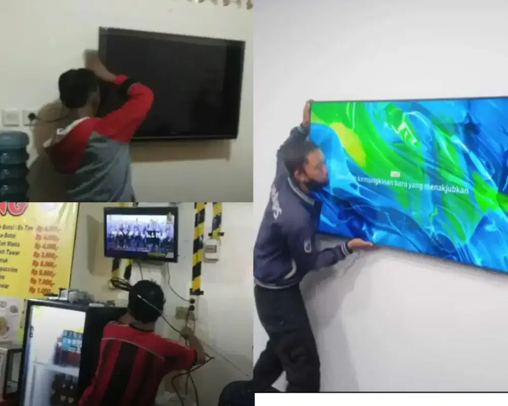Braket +pasang atau jasa pasang terima rapih breket bracket led tv