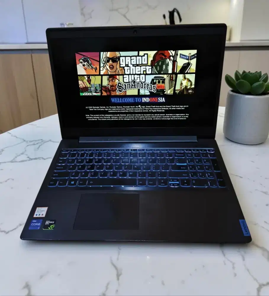 Laptop Lenovo Ideapad Gaming GTX 1650 Core i7 SSD 512Gb NVIDIA
