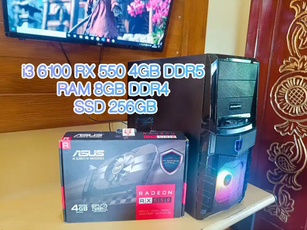PC Gaming i3 6100 RX 550