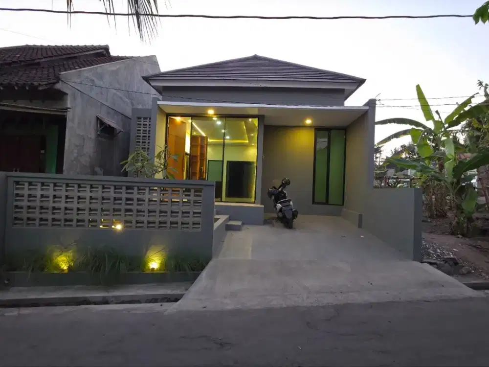 Rumah Tropis Semi Furnished dekat Pasar Cebongan Seyegan Sleman