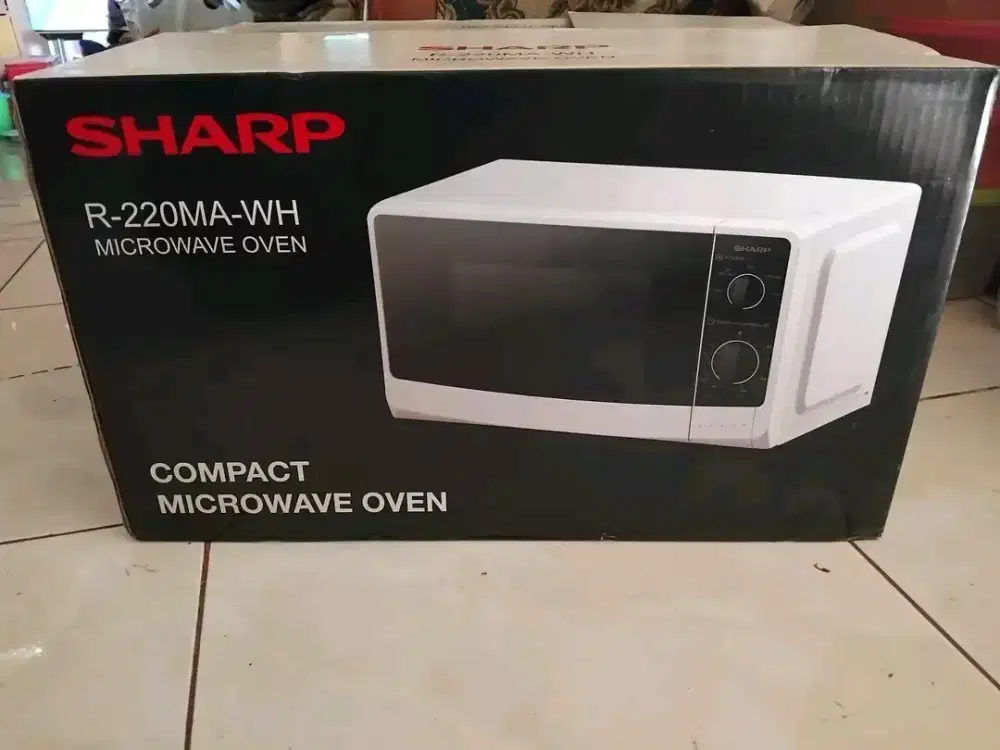 Sharp Microwave Oven R-220MA-WH Masih Baru Gress