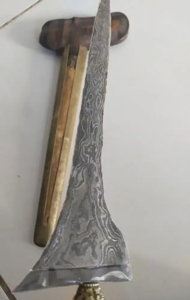 Keris Brojol pamor Udan Mas tiban Rojogundolo Semar